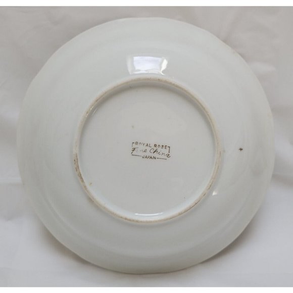 Vintage Fine China Japan - Royal Rose - Serving Vegetable Bowl 9 Inches Round - Picture 7 of 9